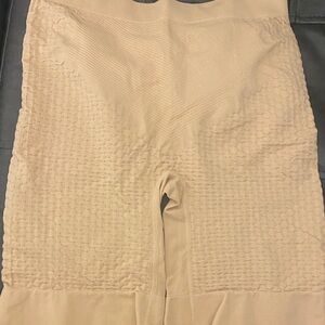 SHEIN Beige Textured Shapewear Shorts